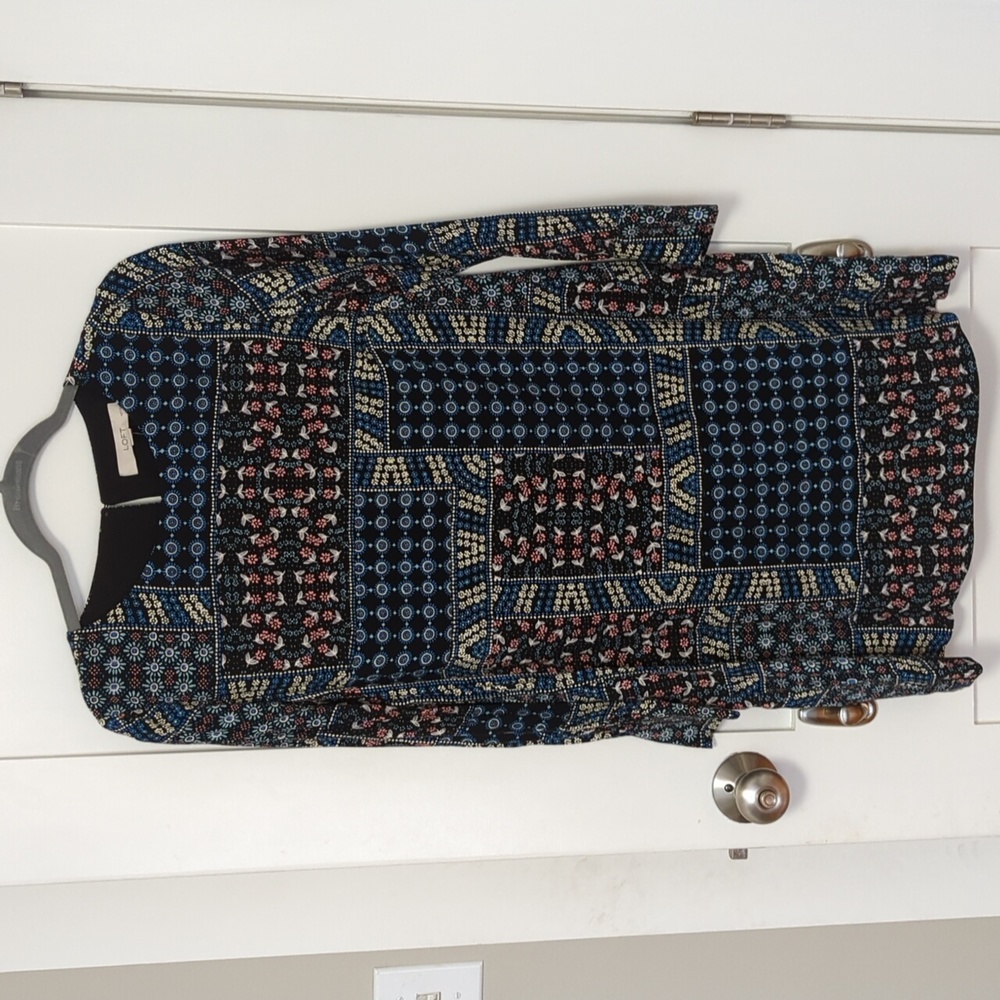 NWT Loft Dress patchwork pattern - Picture 3 of 11